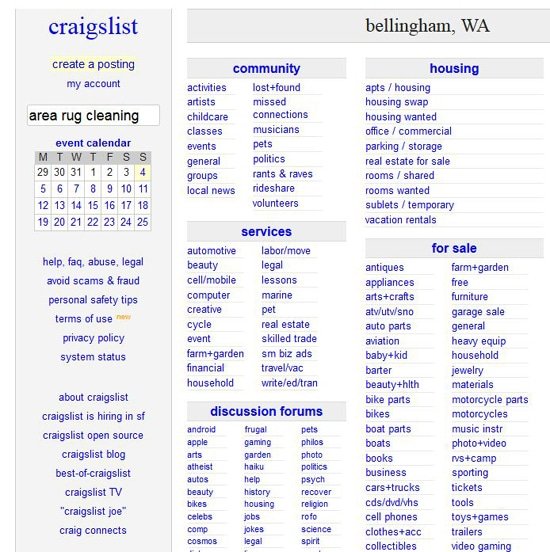 craigslist bellingham