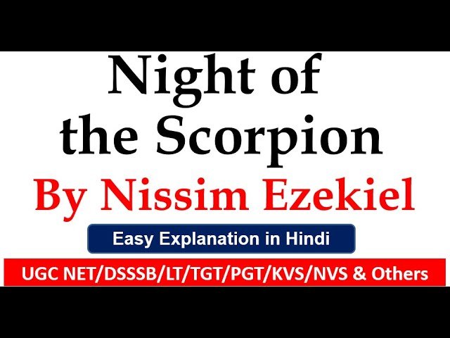 appreciation of night of scorpion